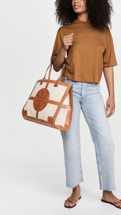 Best Everyday Tote Bags 2021 Ella Tote Tory Burch Outfit, Tory Burch Outfit, Travel Accesories, Tory Burch Ella Tote, Tote Bag Outfit, Bags For Work, Ella Tote, Tory Burch Ella, Best Tote Bags