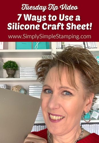 I'm sharing 7 ways a silicone craft sheet makes crafting so easy. The silicone sheet is a hidden gem and a must-have paper craft tool for your craft room. www.SimplySimpleStamping.com #siliconecraftsheet #scrapbooktools #papercrafttools #cardmakingtools #cardmaking #diycrafts #diycards #conniestewart #simplysimplestamping Silicone Craft Mat, Connie Stewart Simply Simple Stamping, Valentine Craft Ideas, Simply Simple Stamping, Stamping Techniques Card Tutorials, Papercrafting Techniques, Card Making Tools, Paper Craft Tools, Tuesday Tips