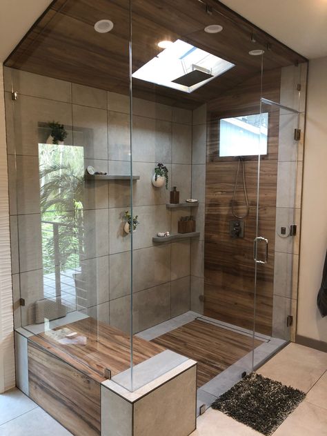 Lafayette Master Bathroom Remodel - Zen Inspired - Asian - Bathroom - San Francisco - by Distinctive Cabinetry | Houzz Bathroom Zen, Zen Bathroom Design, Asian Bathroom, Zen Interiors, Zen Bathroom, Bathroom Redesign, Dark Furniture, Bathroom Remodel Shower, Bathroom Remodel Designs