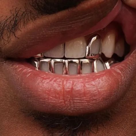 Girl Grillz, Pretty Teeth, Grillz Teeth, Gold Grill, Tooth Charm, Grills Teeth, Tooth Gem, Gold Teeth, Teeth Jewelry