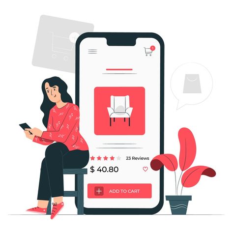 Add to cart concept illustration | Free Vector Online Icon, Icon Set Design, Ecommerce App, Whatsapp Marketing, Flat Design Illustration, Online Shop Design, Concept Illustration, Ecommerce Website Design, Add To Cart