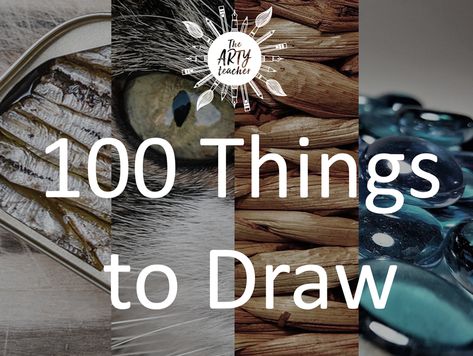 'What can I draw?' The answer may be below.  This list should inspire you as it has 100 ideas.  Like most activities, drawing improves if you keep doing it. 100 Things To Draw, Things To Draw, To Draw, Pencil