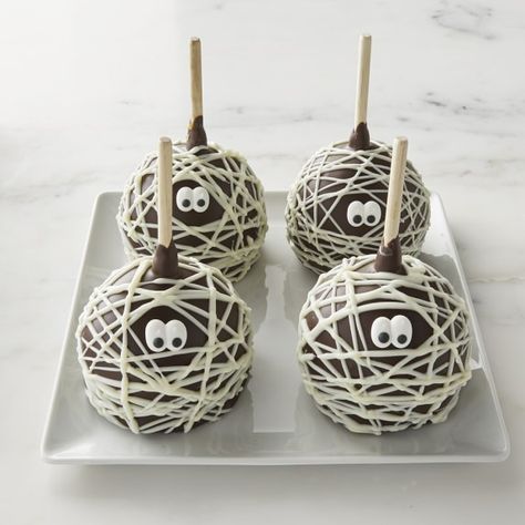 Halloween Carmel Apple, Caramel Apples Halloween, Halloween Candy Apples, Gourmet Candy Apples, Covered Apples, Gourmet Caramel Apples, Mini Caramel Apples, Candy Apple Recipe, Halloween Apples