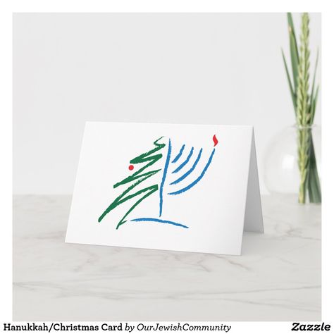 Hanukkah Art, Hanukkah Cards, Christmas Hanukkah, Holiday Invitations, Diy Christmas Cards, Card Making Inspiration, Menorah, Christmas Card Holders, Christmas Watercolor