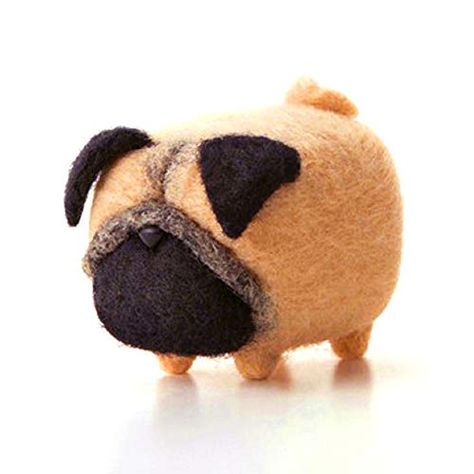 Pug Quotes, Needle Felting Tutorial, Mat Best, Needle Felting Diy, Wool Needle Felting, Felt Ideas, Pet Dogs Puppies, Needle Felting Kits, Felting Tutorials