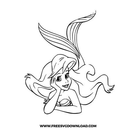 Disney Shirts Svg, Flounder Svg Free, Ariel Svg Free, Disney Svg Free Files, Ariel Painting Easy, Cricut Images Free Svg, Ariel Shirts Vinyl, Disney Princess Outline, Ariel Svg