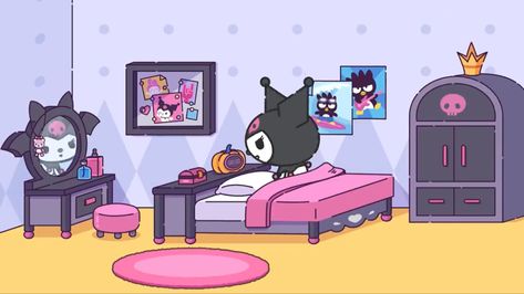 Kuromi Desktop Wallpaper Hd, Posters On Wall, Kuromi Wallpaper, Posters On Wall Bedroom, Sugar Pop, Laptop Wallpapers, Backgrounds Aesthetic, Cute Headers, Cute Desktop Wallpaper