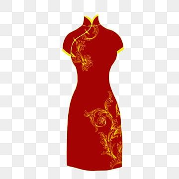 Cheongsam Drawing, Cheongsam Pattern, Clothing Png, Stylish Work Attire, Hand Drawn Illustration, Drawn Illustration, Pattern Drawing, Classic Outfits, Clothing Apparel