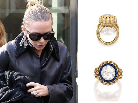 Mary Kate Olsen's engagement ring. Nsew Prongs, Rings Fancy, Olsen Fashion, Celebrity Rings, Vintage Diamond Engagement Ring, Antique Cushion, Mary Kate Ashley, Engagement Ring Photos, Celebrity Engagement Rings