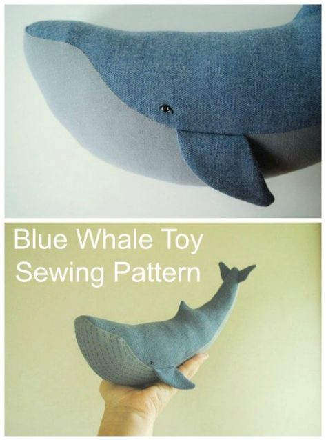 Blue Whale soft toy sewing pattern. Whale plushie pattern. How big or tiny will you sew this soft toy whale sewing pattern. Comes together quickly, easy toy sewing pattern for a Blue Whale. #ToySewingPattern #SewingForBabies #SewingForGirls #SewingForBoys #BabySewingPatterns #SewingForToddlers Whale Sewing Pattern, Soft Toy Sewing Pattern, Whale Stuffed Animal, Diy Sy, Whale Plush, Teddy Bear Sewing Pattern, Toy Sewing, Sew Projects, Whale Pattern