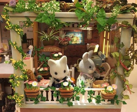 Calico Critters House, Critters 3, Calico Critters Families, Calico Critter, Sylvanian Family, Calico Critters, Little Critter, Mini Things, Garden House