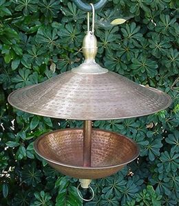 Expressions LTD Bird Feeder Small Copper Brass Open Easy Fill Birdfeeder Backyard Animals, Brass Bird, Rain Chain, Countertop Design, Copper Patina, Concrete Countertops, Copper And Brass, Bird Feeder, Hammered Copper