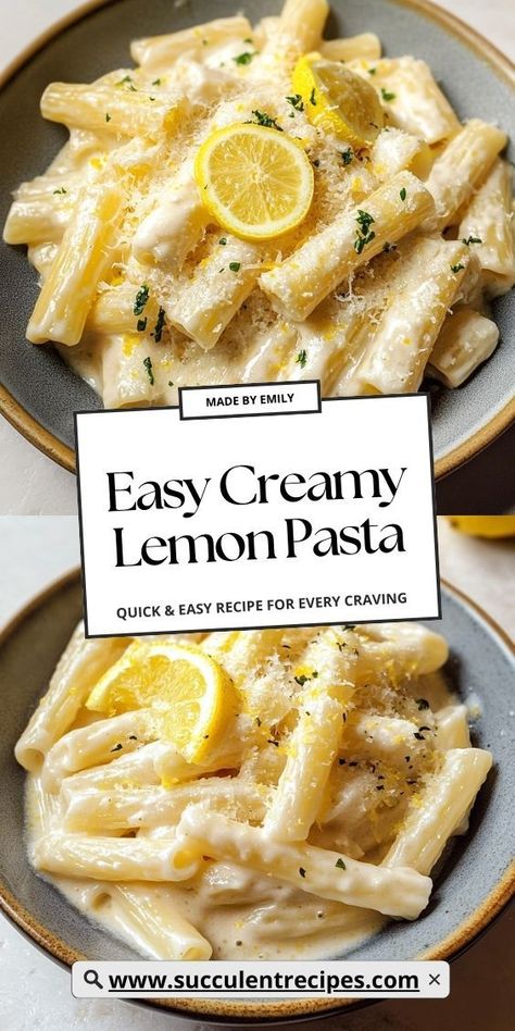 Bursting with bright lemon flavor and rich creaminess, this pasta recipe is your new go-to for easy elegance. One Pot Lemon Ricotta Pasta, Easy One Pot Pasta Lazy Dinner, Elegant Recipes Dinners, Lemon Garlic Chicken With Creamy Bow Tie Pasta, Noodles And Company Recipes, Creamy Lemon Pasta Recipes, Pasta Ideas Easy, Ditalini Pasta Recipes, Lemon Broccoli Pasta