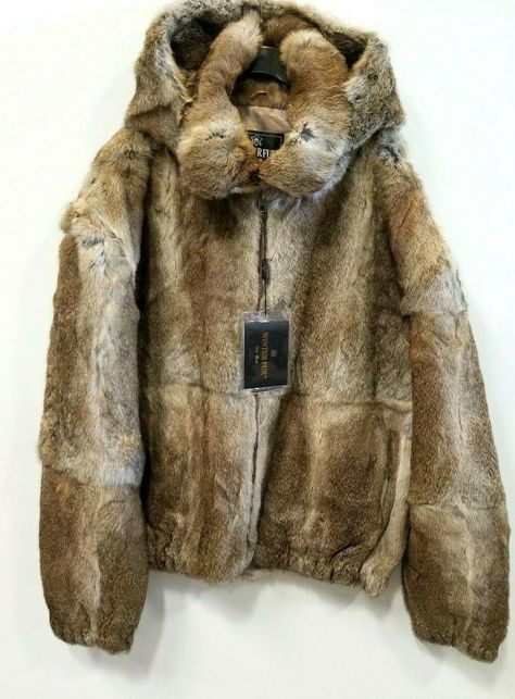 Welcome! Please Review your item before purchasing. Make sure it is exactly what you are wanting. If you have any questions PLEASE ASK!!! We answer questions usually within 12 hours. Usually quicker Item description: Rabbit Fur Natural Hare Winter Fur Coat Removable Hoodie size SMALL This is new w/ tag.  Authentic and Genuine Priced to Sell Fast!  Ships Fast!  Location: 705 Bin labeled RRF4 Listed By : RL PRICE REVISED BT 2/2/21 Approximate Measurements: Length: 29" Chest: 48 Rabbit Hide, Mens Fur Coat, Winter Fur Coats, Mens Fur, Fur Hoodie, Men Fashion Casual Outfits, Fashion Fits, Big Men, Rabbit Fur