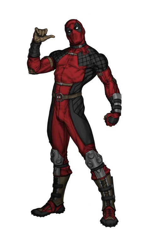 WITHOUT ARMOUR (FRONT) Deadpool Full Body, Deadpool Suit, Deadpool Figure, Deadpool Pictures, Marvel Comics Deadpool, Marvel Character Design, Deadpool Funny, Deadpool Art, Star Wars Clone