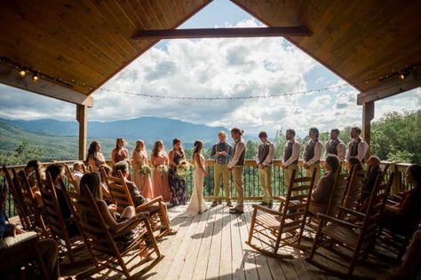 Gatlinburg Tn Wedding, Gatlinburg Wedding, Gatlinburg Weddings, Backyard Cabin, Tennessee Wedding Venues, Airbnb Wedding, Smoky Mountain Wedding, Cabin Wedding, Mountain Wedding Venues