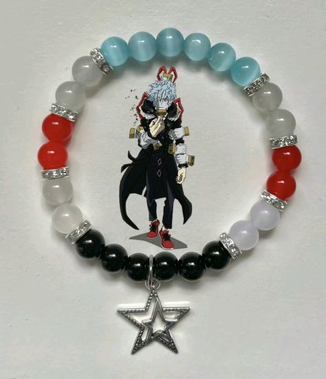 Bkdk Bracelet, Bakugo Bracelet, Mha Accessories, Mha Bracelet, Character Bracelets, Anime Bracelet, Themed Bracelets, Diy Kandi Bracelets, Diy Kandi