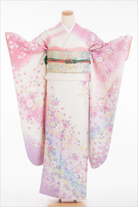 Kimonos Outfits, Cherry Blossom Kimono, Pretty Kimono, Sakura Kimono, Pretty Kimonos, Kimono Art, Lookbook Inspiration, Kimono Outfit, Rose Pictures