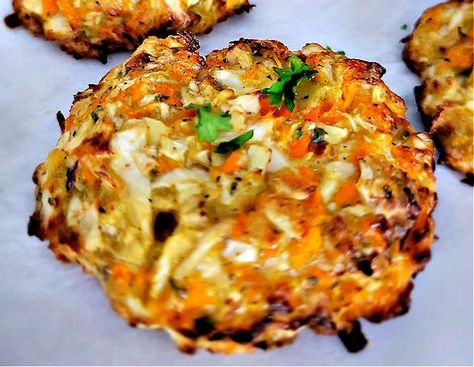 Easily bindable and cooked on parchment paper mess-free, I love how they turn out with caramelized crispy edges and soft crunchy inside, thanks to the crunchy cabbage. Air Fryer Squash Fritters, Keto Cabbage Fritters, Cabbage Fritters Air Fryer, Zucchini Carrot Fritters Air Fryer, Vegan Cabbage Fritters, Air Fryer Cabbage, Fryer Cabbage, Cabbage Fritters, Daily Yum