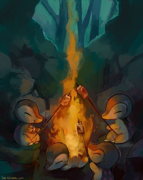 animal, bonfire, and fire Bild Fire Type Pokemon Aesthetic, Cyndaquil Wallpaper, Pokemon Visuals, Cyndaquil Art, Cyndaquil Tattoo, Pokémon Wallpapers, Pokemon Aesthetic, Dance With The Devil, Pokémon Team