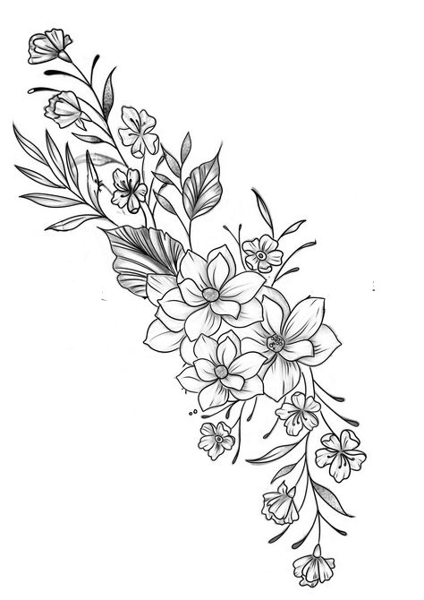 Hawthorne Flower Tattoo Simple, Hawthorne Flower Tattoo, Flower Tattoo Simple, Hawthorne Flower, Learning To Tattoo, Applic Work, Maybe Tattoo, Flower Line Art, New Tattoo Ideas