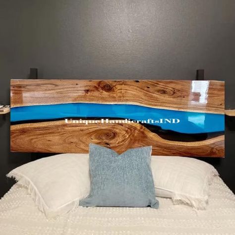 Headboard Bed, Epoxy Table Top, Head Board, Epoxy Table, Queen Headboard, King Headboard, Wood Headboard, Bed Head, Headboards