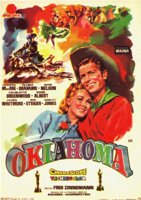 Oklahoma [1955] Oklahoma Movie, Oklahoma Musical, Movie Poster, Oklahoma, Musical, Film