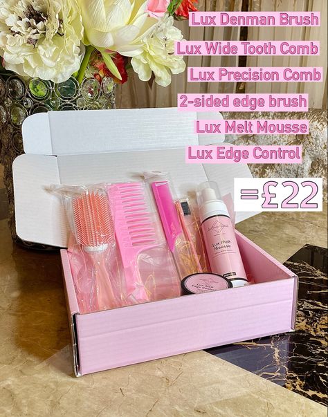 All your favourite hair essentials in one set! Wig Packaging, Hair Care Gifts, Salon Gifts, Career Vision Board, Business Marketing Plan, Best Small Business Ideas, Bf Gifts, Hair Essentials, Small Business Ideas