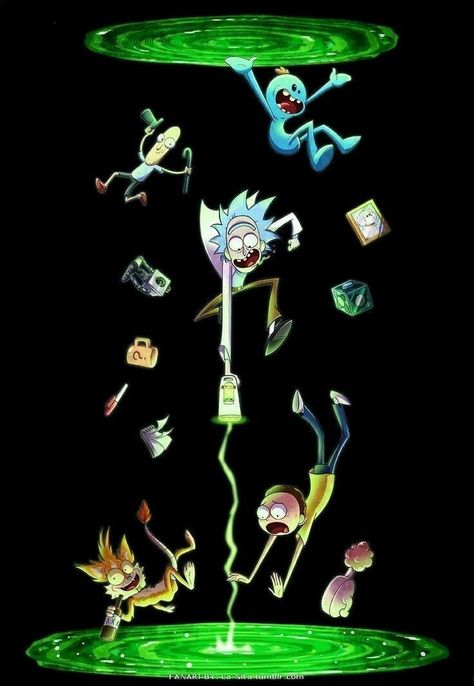 Rick And Morty Tattoo, Rick And Morty Image, Rick And Morty Drawing, Rick And Morty Stickers, Rick I Morty, Rick And Morty Characters, Rick And Morty Poster, Iphone Dynamic Wallpaper, Trippy Wallpaper