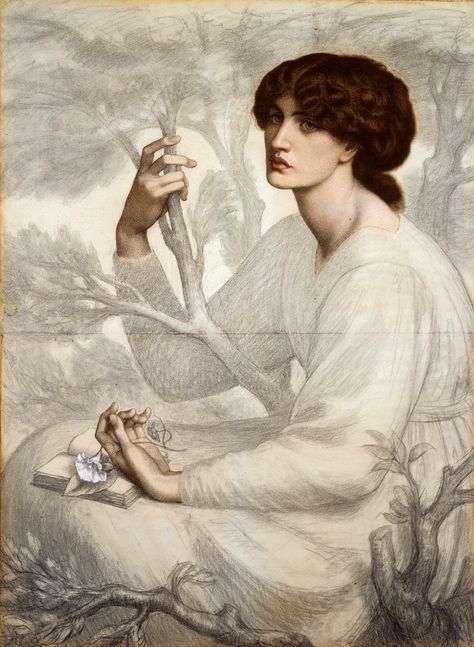 The Day Dream I - Ashmolean Museum | SurfaceView Pre Raphaelite Paintings, Gabriel Rossetti, Pre Raphaelite Brotherhood, Pre Raphaelite Art, Edward Burne Jones, Dante Gabriel Rossetti, John Everett Millais, John William Waterhouse, Art Calendar