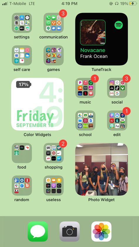 Organize Phone Apps, Iphone Life Hacks, Ios App Iphone, Iphone Wallpaper Ios, Iphone Home Screen Layout, App Layout, Iphone Hacks, Phone Inspiration, Iphone Organization