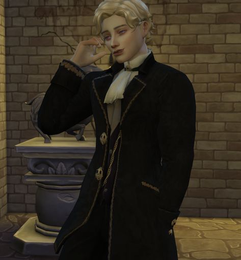 i just made a vampire to match up with my witch sim. they will make babies Sims Vampire, Sims 4 Vampire, Vampire Hunter, Ts4 Cc, Vampire Slayer, Sims 4, Witch, Fictional Characters, Quick Saves