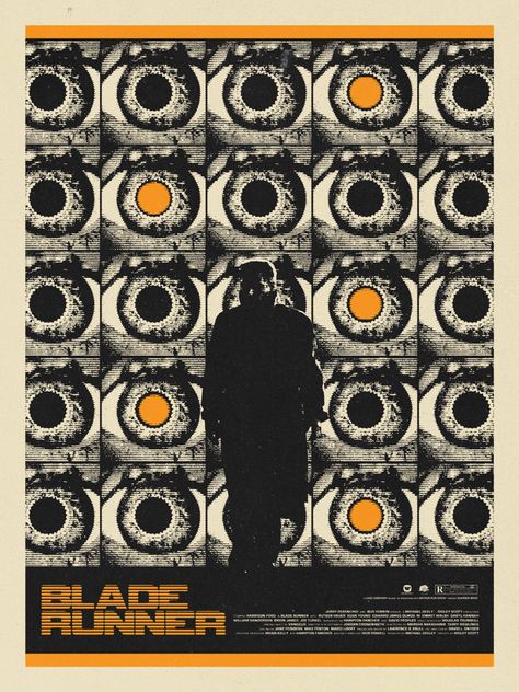 Gestalt Principles, Blade Runner Poster, Blade Runner Art, Film Posters Art, Punk Poster, Cinema Art, Film Poster Design, Vintage Poster Design, Film Posters Vintage