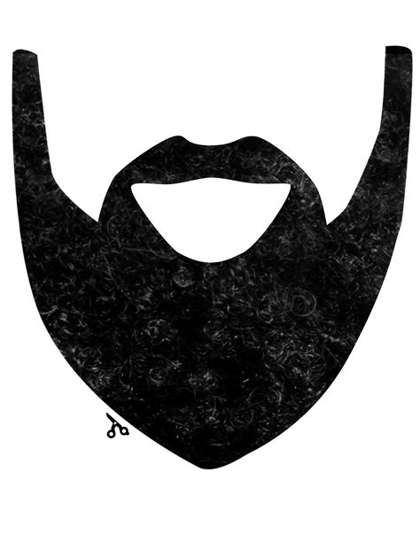 Beard Cut Out Pattern | Calleigh's Clips & Crochet Creations: Free Pattern - Fear The Beard! Beard Party, Beard Template, Duck Dynasty Party, Lumberjack Beard, Mustache Theme, Beard Beanie, Beard Cuts, Lumberjack Birthday Party, Diy Beard