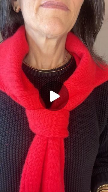 Karen Harrow on Instagram: "#Howto tie your over the shoulder sweater into a neat knot #styling #stylingtips #sweaterweather" Over The Shoulder Sweater, How To Tie A Knot, Scarf Styling, Clothes Hacks, Tie Sweater, Clothing Hacks, White Blazer, Shoulder Sweater, Sweater Weather