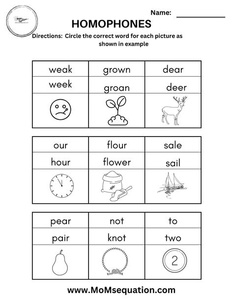 Download these homophones worksheets for free. English worksheets for grade 1 Homophones worksheets 2nd Grade Small Group, Homonyms Activities, Homophones And Homonyms, English Worksheets For Grade 1, First Grade English, 1st Grade English, Homophones Activity, Tutoring Reading, Homophones Worksheets