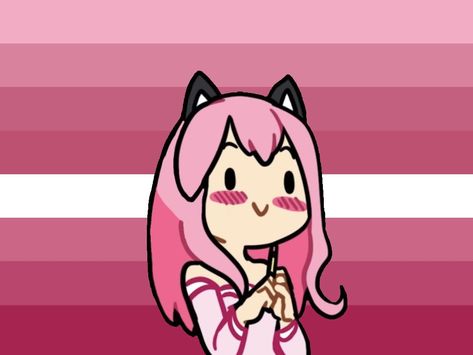 Kawaii Chan Aphmau Icons, Kc Aphmau, Aphmau Kawaii Chan, Kawaii Chan, Aphmau Characters, Gender Flags, Kitty Drawing, Hello Kitty Drawing, Funny Texts