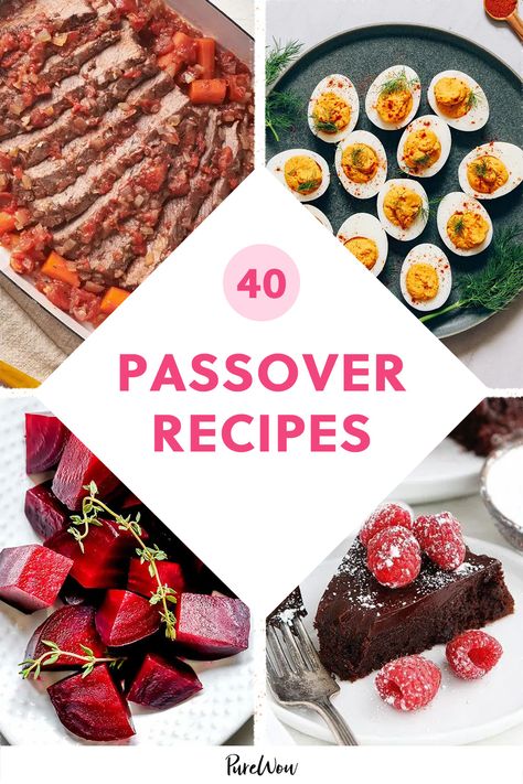 undefined appetizer,cooking,dessert,dinner,entertaining,food,holiday,jewish,main-course,national,passover,recipe,side-dish,spring Holiday Brisket, Passover Recipes Dinner, Passover Dinner, Seder Meal, Jewish Holiday Recipes, Passover Desserts, Seder Table, Entertaining Food, Flourless Chocolate Cake