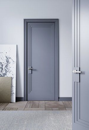 Modern Door Design Interior Bedrooms, Deur Makeover, Interior Door Styles Modern, Modern Wood Doors, Gray Doors, Art Deco Doors, Interior Door Styles, Home Door Design, Doors Interior Modern