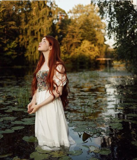 Anna Sitkina, Ethereal Photography, Cute Profile, Ginger Girls, Fantasy Photography, Human Poses, Medieval Fashion, Redhead Girl, Ginger Hair