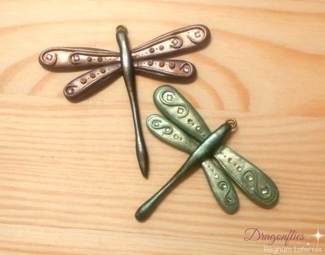 Clay Bugs, Clay Dragonfly, Clay Trays, Artificial Lighting, Play Clay, Polymer Clay Animals, Early In The Morning, Dragonfly Pendant, Clay Animals