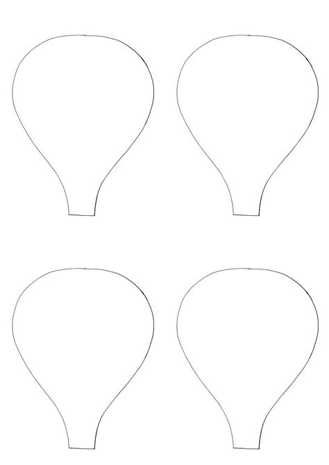 Hot Air Balloon Template, Hot Air Balloon Drawing, Hot Air Balloon Craft, Hot Air Balloons Art, Balloon Template, Hot Air Balloon Party, Balloon Crafts, Flower Template, Balloon Art