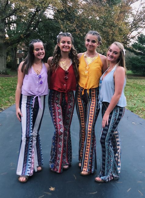 60s Decade Day, Throwback Thursday Outfits, Decades Day Outfits, Decades Day, Decade Day, 90s Theme Party Outfit, Decades Costumes, Thursday Outfit, Hippie Costume Halloween