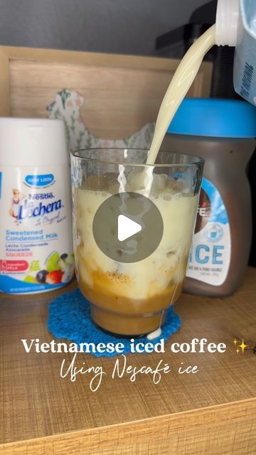 Mayra ✨ on Instagram: "Vietnamese iced coffee ✨ with lechera cold foam ✨  What I used ⤵️ • 1tbsp @nescafe ice instant coffee  • @lalecherausa condensed milk  • water  • @oatly oat milk   ~Cold. foam~ • heavy whipping cream  • condensed milk  • @torani vanilla syrup   #vietnameseicedcoffee #icedcoffeerecipes #nescafeice #parati #fyp" Vietnamese Iced Coffee, Cold Foam, Vanilla Syrup, Ice Coffee Recipe, Whipping Cream, Cold Coffee, Instant Coffee, Sweetened Condensed Milk, Heavy Whipping Cream