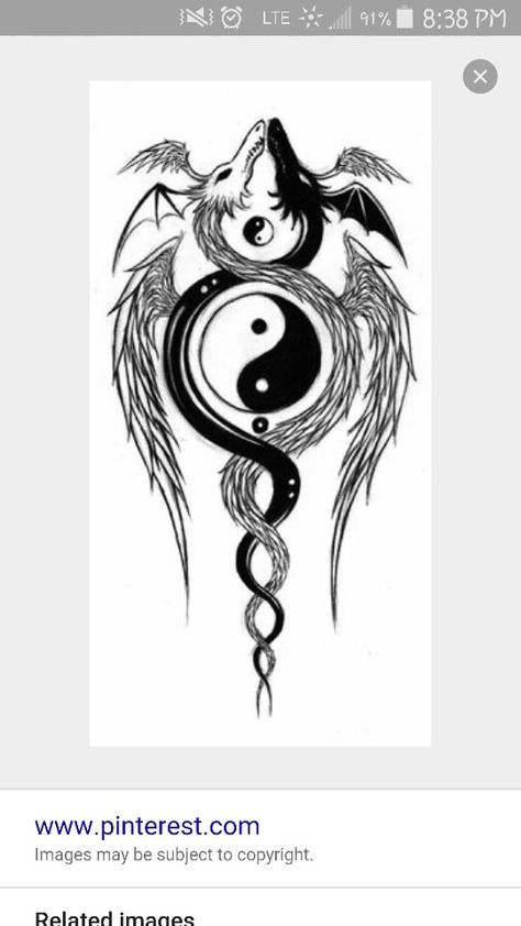 Dragon tattoo w/ yin and yang sign Dragon Ying Yang Tattoo, Ying Yang Tattoo For Women, Dragon Tattoo Leg, Guy Tattoos, Kakashi Tattoo, Yin Yang Dragon, Ying Yang Tattoo, Dragon Tattoos For Men, Tattoo New