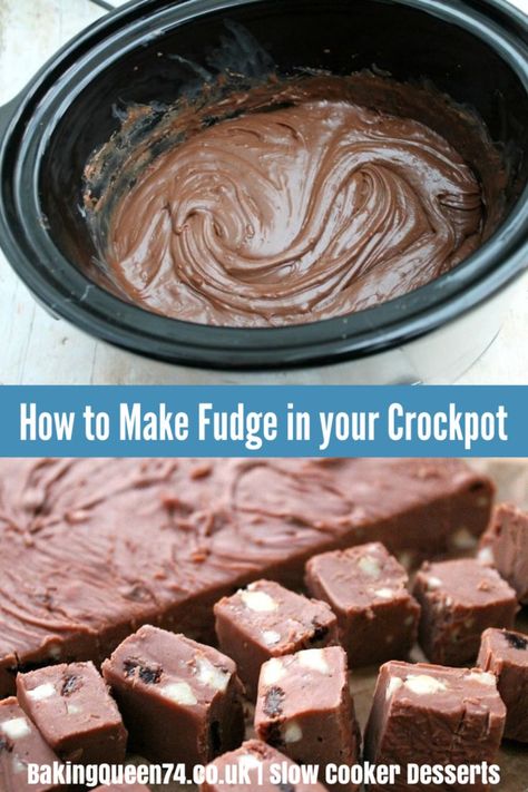 Tips and loads of recipes for making fudge in your crockpot, for success every time! Crockpot Fudge, Crockpot Snacks, Making Fudge, Crockpot Candy Recipes, Slow Cooker Fudge, Crockpot Dessert, Crockpot Desserts, Chocolate Walnut Fudge, Cooker Cake