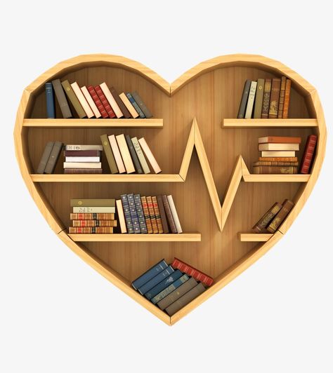 Regal Furniture, Heart Bookshelf, Book Cupboard, Bookshelf Clipart, Pattern Furniture, Creative Bookshelves, Small Bookcase, Home Library Design, Furniture Bookshelves