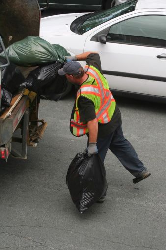 Stock Photo : Garbage Collection Sanitation Worker, Garbage Collection, Street Musician, Denim Projects, Garbage Truck, Free Stock Photos Image, Roronoa Zoro, Man Photo, Green Bag