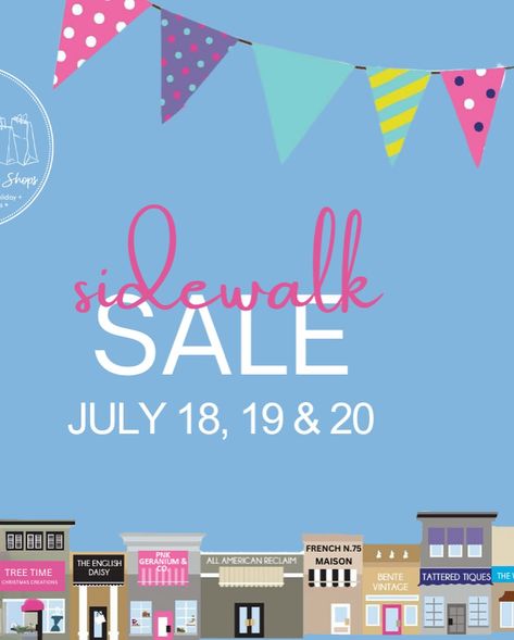 Sidewalk Sale Days! 🛍️ We are cleaning out the back, which means lots of rustic, vintage goodies need new homes! We will be adding more everyday. Come take a peek and give our neighbors a visit too! . . . #sidewalksale #saledays #vintagegoodness #rusticcharm #tatteredtiques Sidewalk Sale, July 18th, Geraniums, Rustic Charm, The Back, Take A, Daisy, New Homes, Christmas