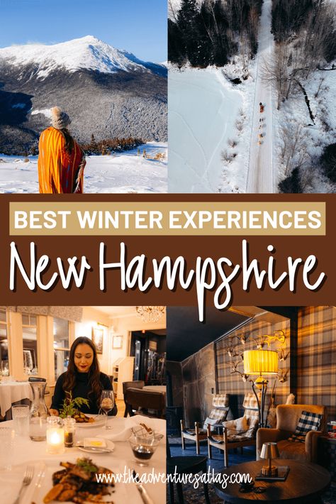 Check out the best winter experiences in New Hampshire! From snowy adventures to charming winter towns, discover what makes winter in this state so special. — new hampshire winter vacation | new hampshire winter things to do | new hampshire winter aesthetic | new hampshire winter photography | new hampshire winter itinerary | new hampshire things to do in winter Winter In New Hampshire, New Hampshire In Winter, North Conway New Hampshire Winter, Things To Do In New Hampshire, New Hampshire Winter, North Conway New Hampshire, New England Winter, Things To Do In Winter, Cozy Inn